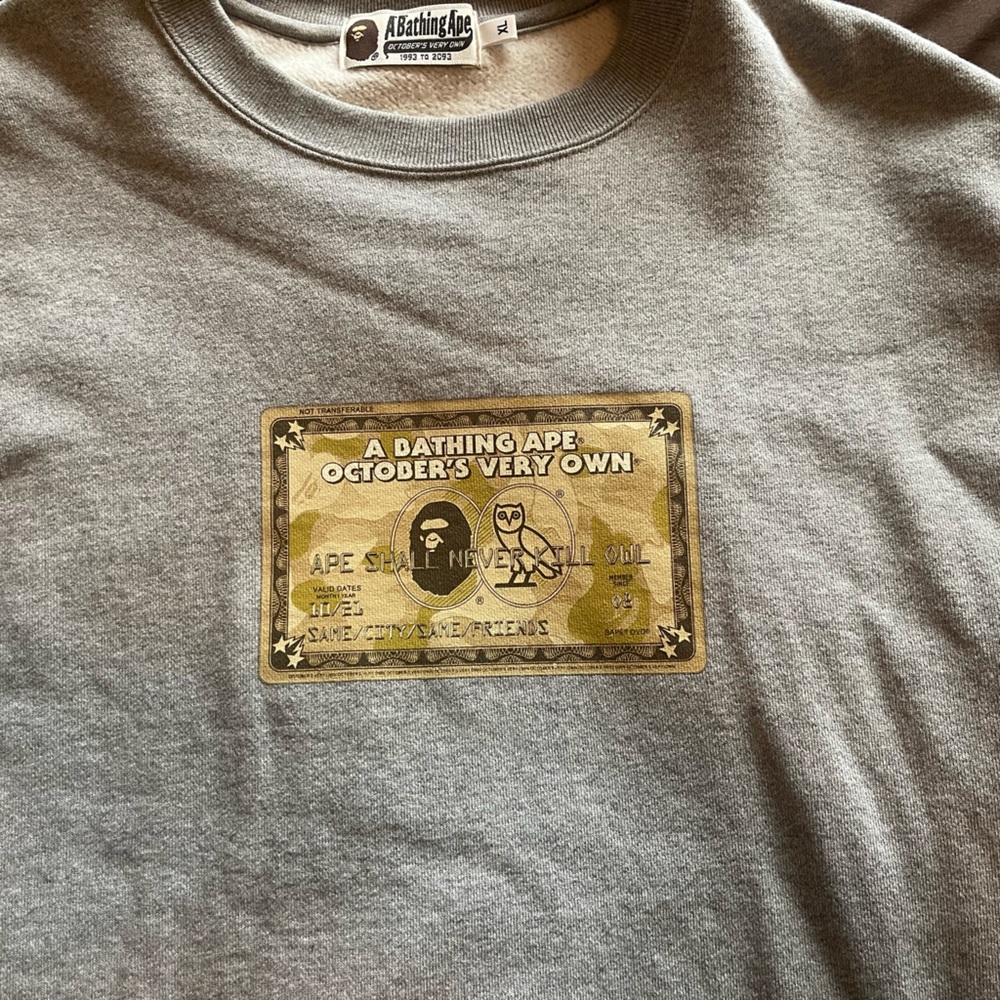 OVO/Bape collaboration Crew neck sweater - Picture 2 of 7